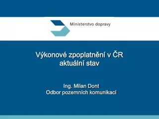 v konov zpoplatn n v r aktu ln stav