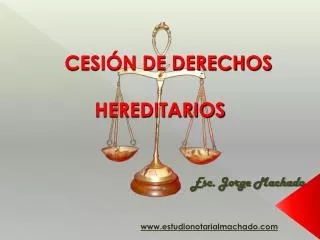 cesi n de derechos hereditarios