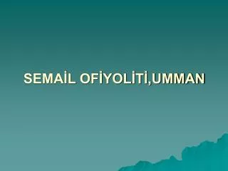 sema l of yol t umman