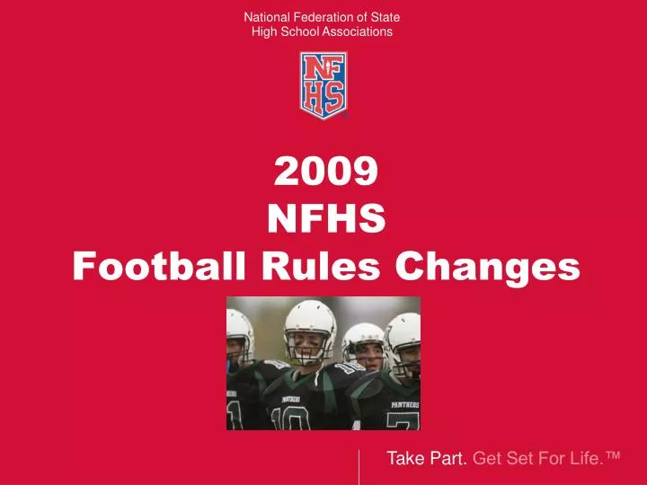 2009 nfhs football rules changes