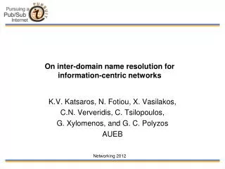 On inter-domain name resolution for information-centric networks