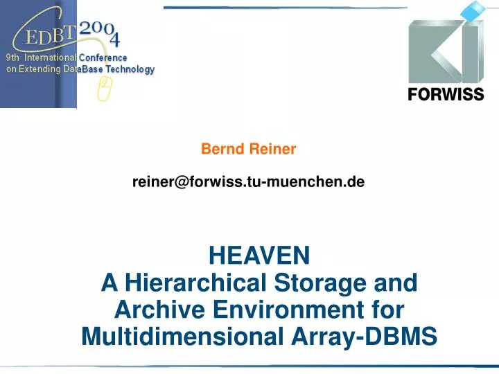 heaven a hierarchical storage and archive environment for multidimensional array dbms