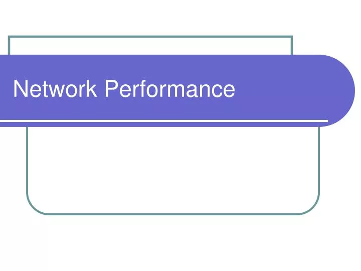 network performance