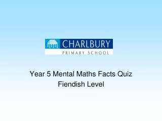 Year 5 Mental Maths Facts Quiz Fiendish Level