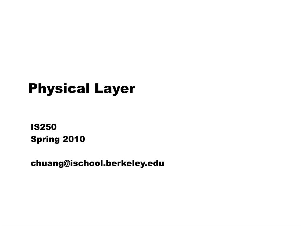 PPT - Physical Layer PowerPoint Presentation, free download - ID:4256963