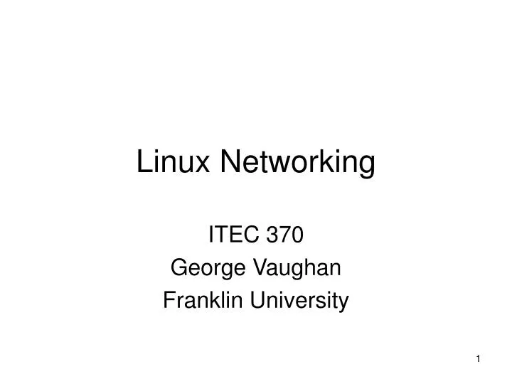 linux networking