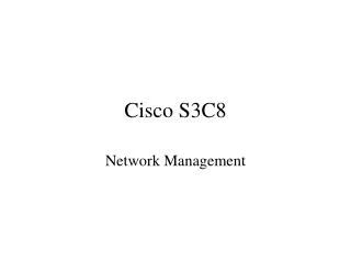 Cisco S3C8