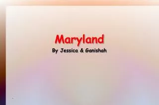 Maryland By Jessica &amp; Ganishah