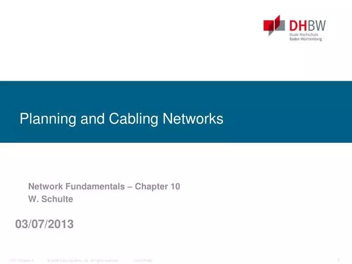 planning and cabling networks