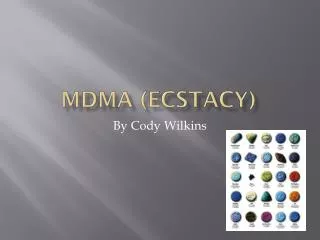 MDMA ( ecstacy )