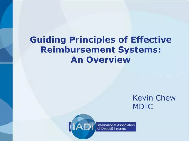 guiding principles of effective reimbursement systems an overview