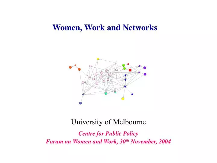 women work and networks