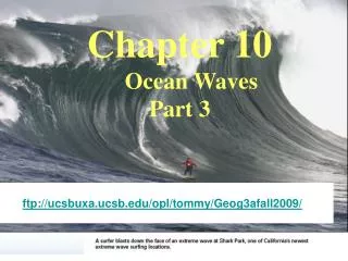 Chapter 10 Ocean Waves Part 3