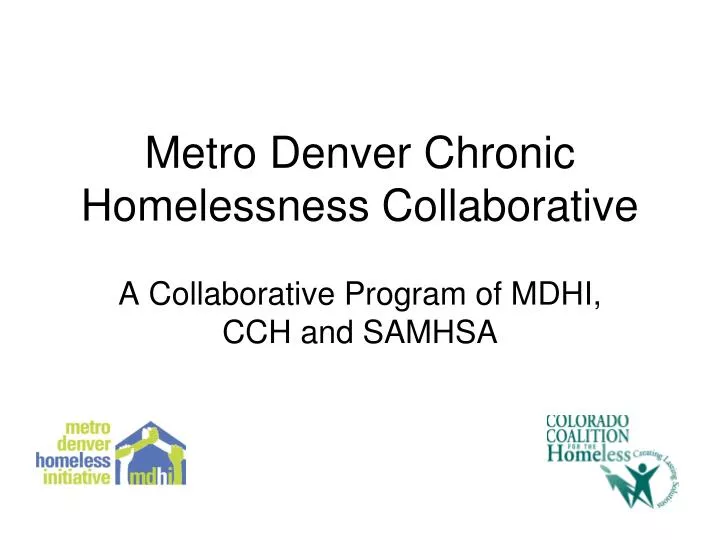 metro denver chronic homelessness collaborative