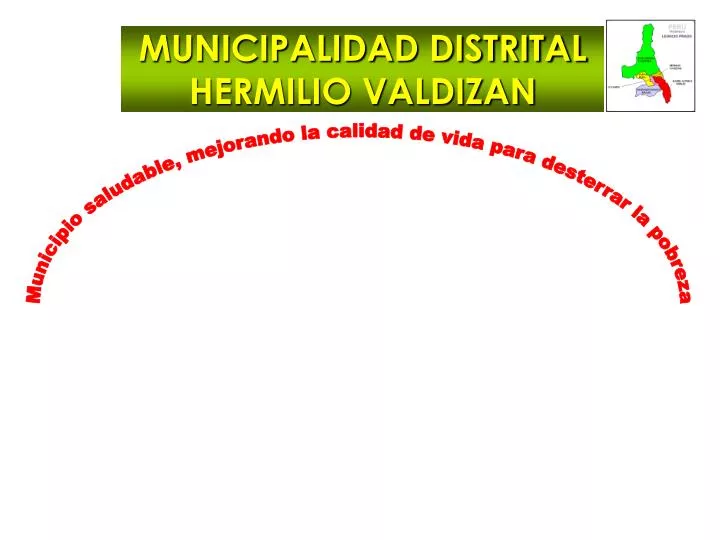 municipalidad distrital hermilio valdizan