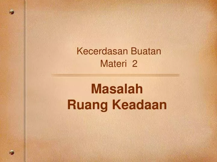 masalah ruang keadaan