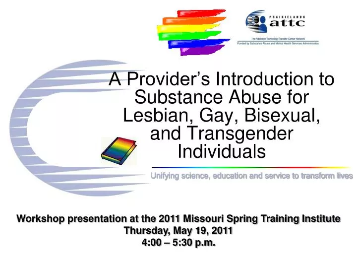 a provider s introduction to substance abuse for lesbian gay bisexual and transgender individuals
