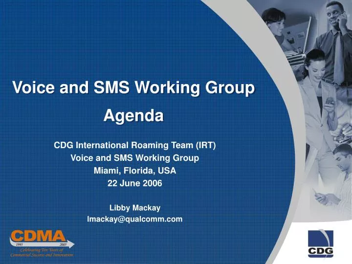voice and sms working group agenda