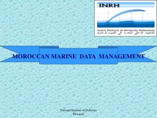 MOROCCAN MARINE DATA MANAGEMENT