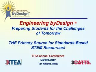 ITEA Annual Conference March 15, 2007 San Antonio, Texas