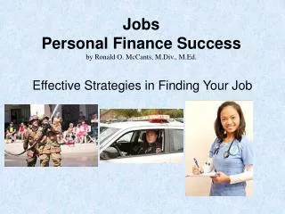 Jobs Personal Finance Success by Ronald O. McCants, M.Div., M.Ed.