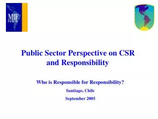 Public Sector Perspective on CSR and Responsibility