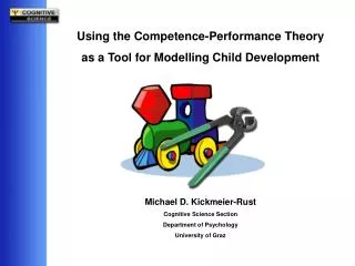 Using the Competence-Performance Theory as a Tool for Modelling Child Development