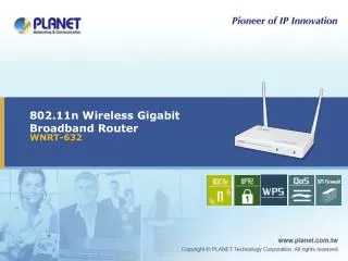 802.11n Wireless Gigabit Broadband Router