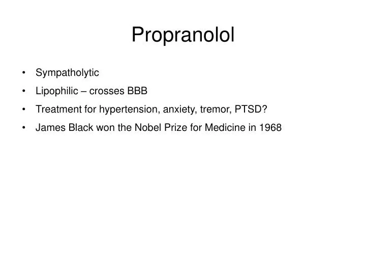 propranolol