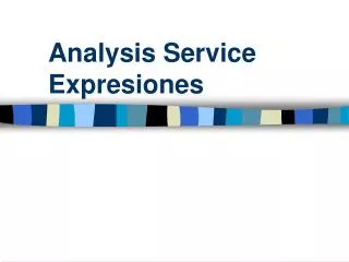 analysis service expresiones