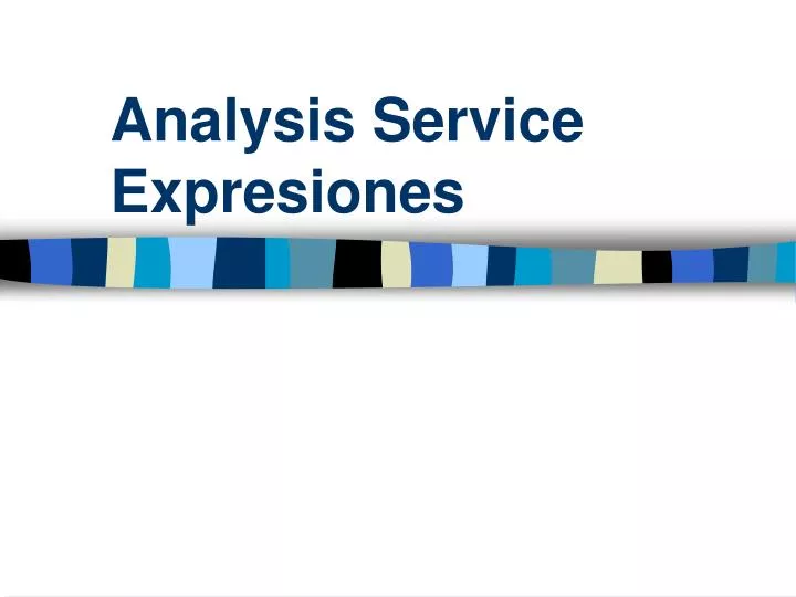 analysis service expresiones