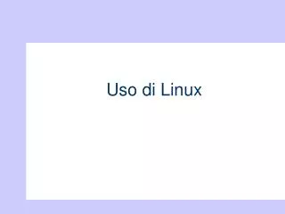 uso di linux