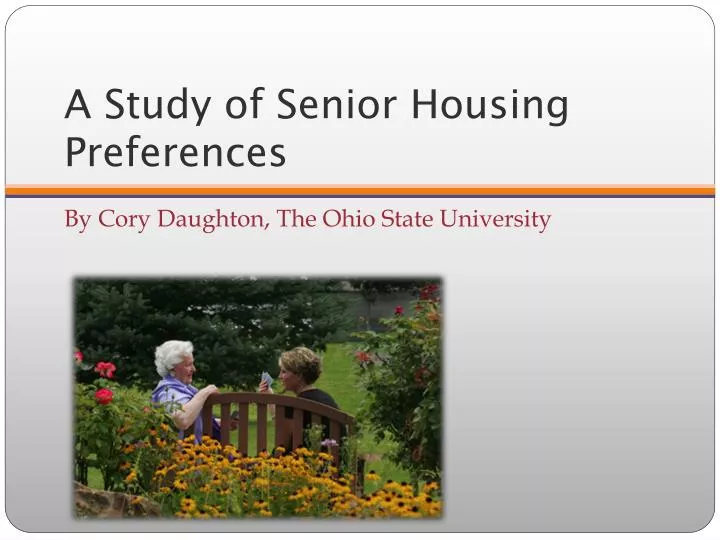 a study of senior housing preferences