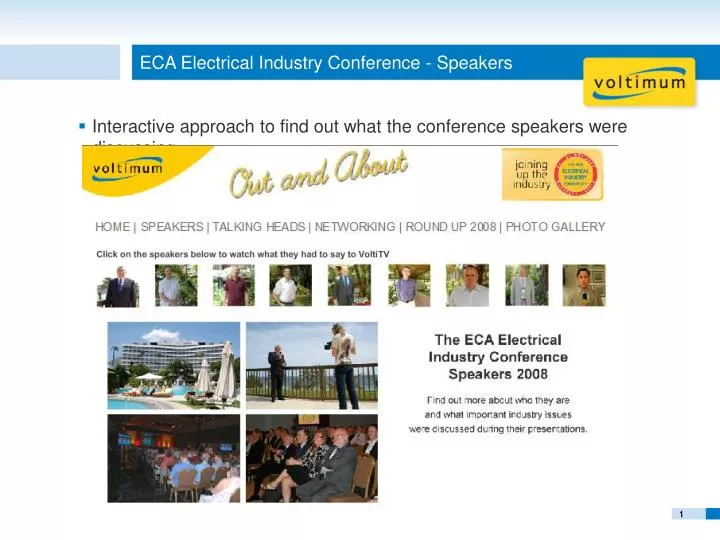 eca electrical industry conference speakers