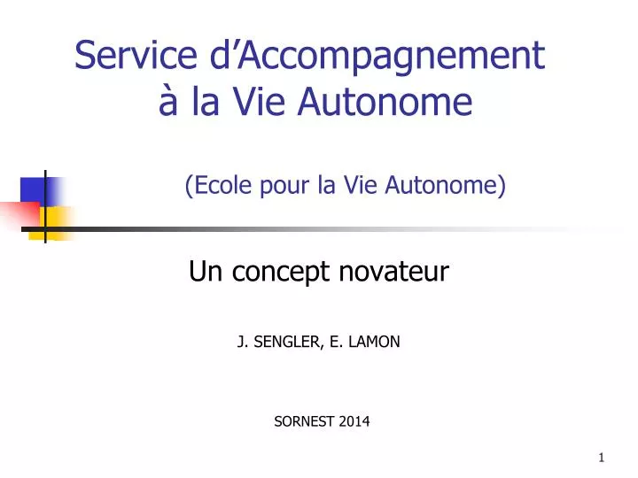 ecole pour la vie autonome