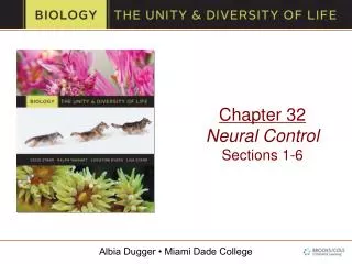 Chapter 32 Neural Control Sections 1-6