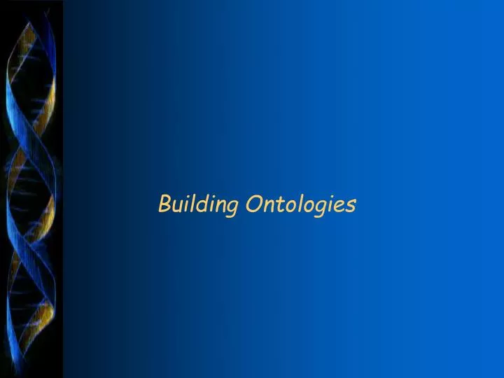 building ontologies