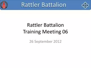 Rattler Battalion Training Meeting 06