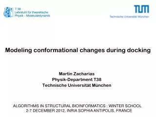 modeling conformational changes during docking