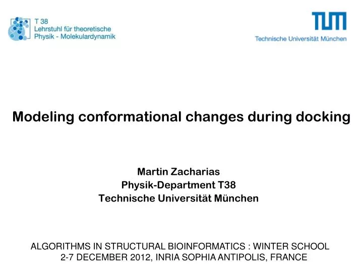 modeling conformational changes during docking