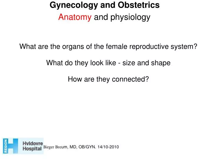 gynecology and obstetrics