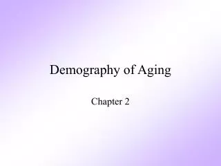 Demography of Aging