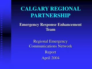 CALGARY REGIONAL PARTNERSHIP