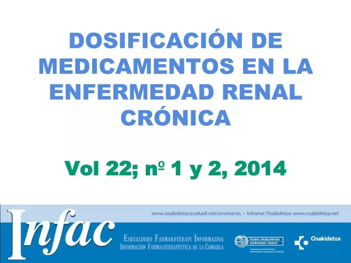dosificaci n de medicamentos en la enfermedad renal cr nica vol 22 n 1 y 2 2014