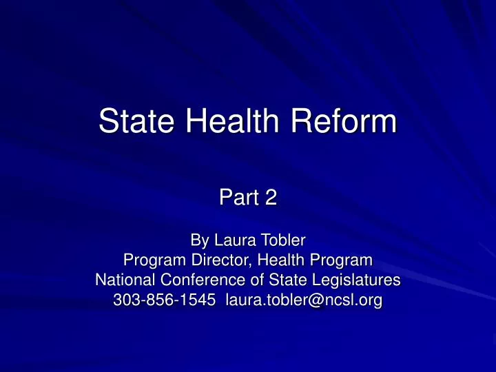 state health reform