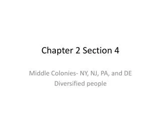 Chapter 2 Section 4