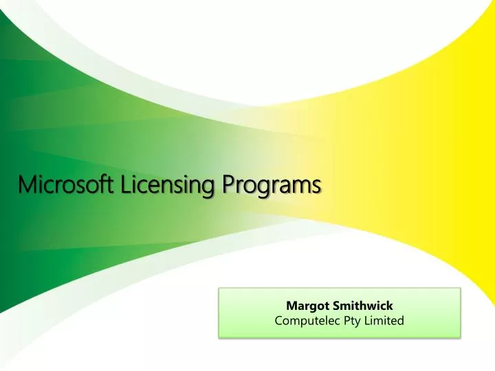 microsoft licensing programs