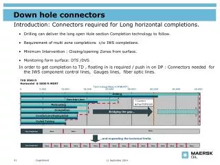 Introduction: Connectors required for Long horizontal completions.