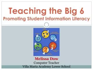 Teaching the Big 6 Promoting Student Information Literacy