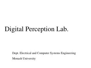 Digital Perception Lab.